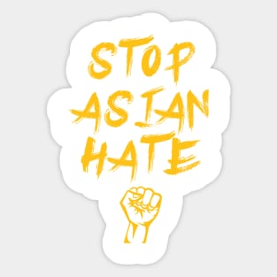 Stop Asian hate Anti Asian Racism Stop AAPI Sticker